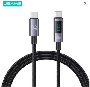 USAMS para Huawei Cable de datos 100W PD 30W Compatible con Apple tipo C