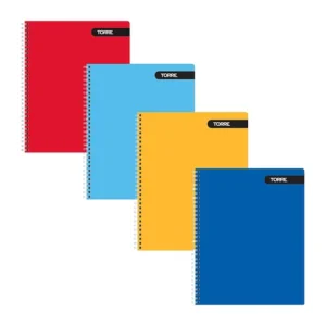 CUADERNO UNIV.7MM 100H TORRE UNO LISO DOBLE ESPIRA "AL POR MAYOR"