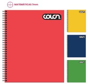 CUADERNO UNIV.7MM 100H COLON BASIC LISO "AL POR MAYOR"