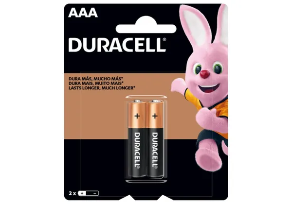 PILAS MINIATURAS AAA DURACELL PAQ.2 UNIDADES