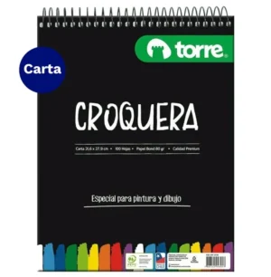 CROQUERA TAMAñO CARTA 21X27 TORRE