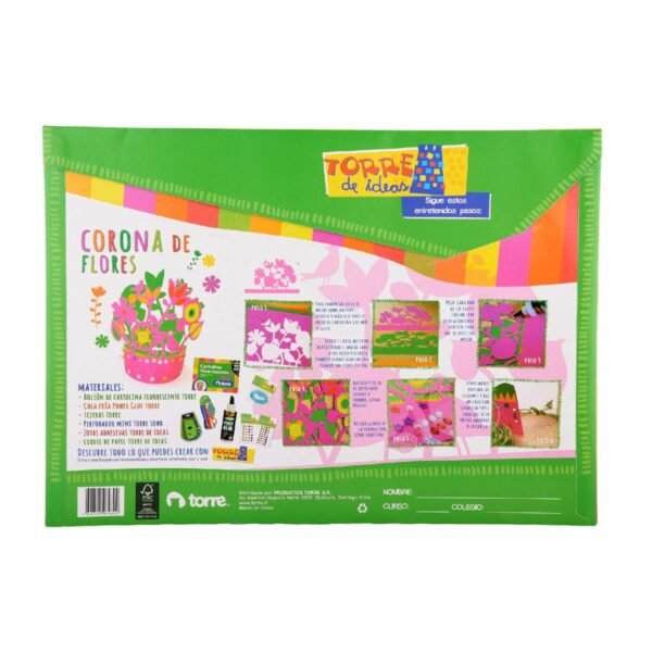 BLOCK CARTULINAS FLUORECENTES TORRE IMAGIA