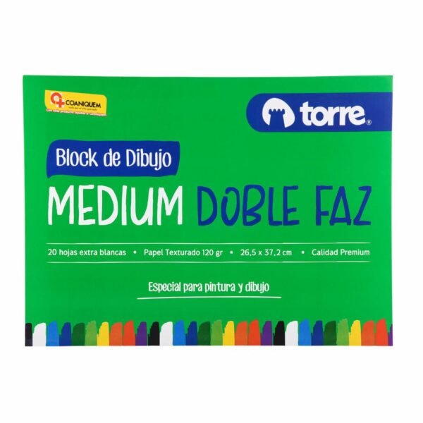 BLOCK DIBUJO 99 MEDIUM 1/8 TORRE DOBLE FAZ