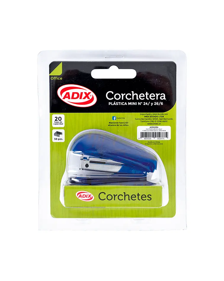 Corchetera de Bolsillo Adix con Corchetes