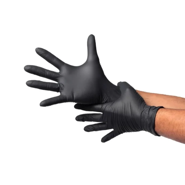 Guante Protect de TOPSAFE Nitrilo 3.5 NegroTalla «M» (100u)