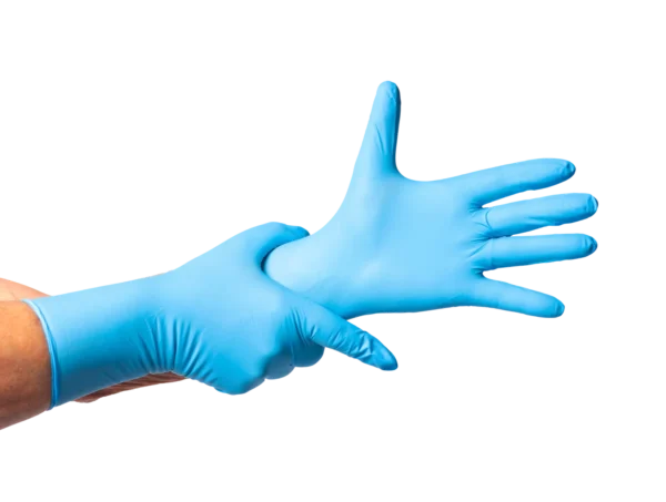 Guantes de Nitrilo Celeste GloveLife Talla «M»