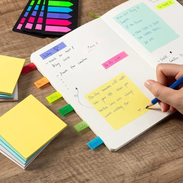 Post it Banderas Adhesivas 5 Colores JM Import