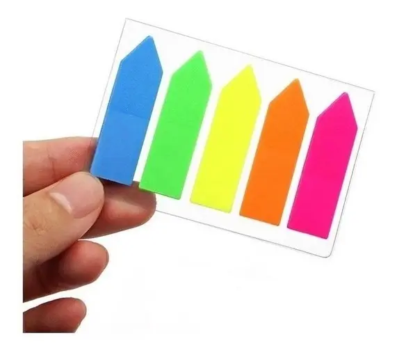 Post it Banderas Adhesivas 5 Colores JM Import