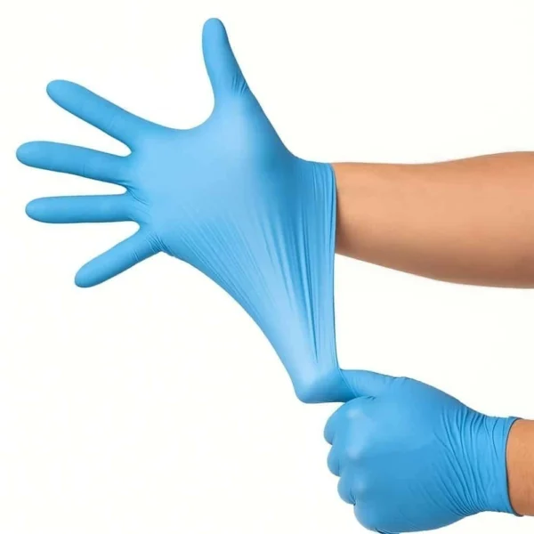 Guantes de Nitrilo Celeste GloveLife Talla «M»