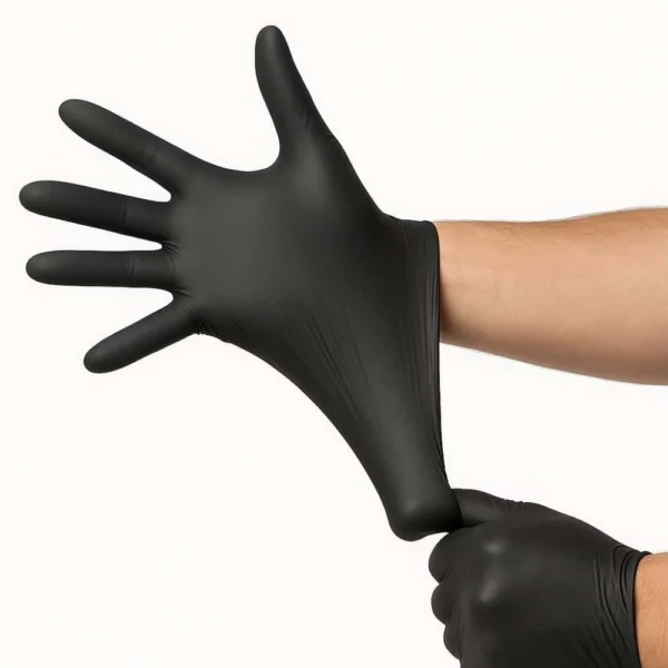 Guante Protect de TOPSAFE Nitrilo 3.5 NegroTalla «M» (100u)