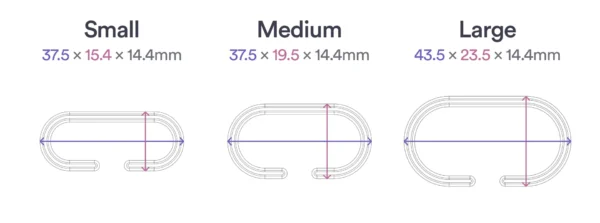 Pack de 3 Organizador de Cables - Clip para Cables - Enrollador de Cables tipo C