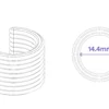 Pack de 3 Organizador de Cables - Clip para Cables - Enrollador de Cables tipo S