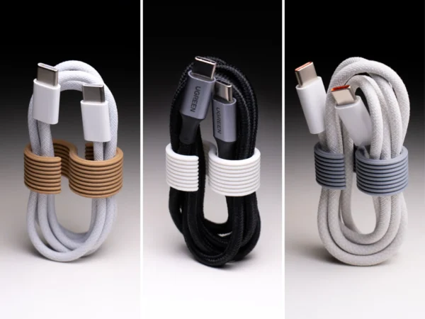 Pack de 3 Organizador de Cables - Clip para Cables - Enrollador de Cables tipo S