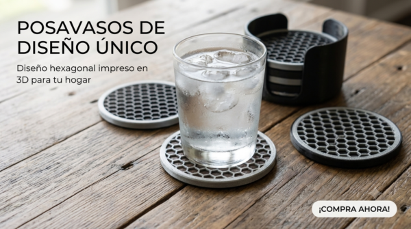 Posavasos Desmontables con Receptor de Agua