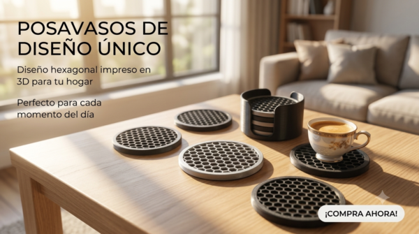 Posavasos Desmontables con Receptor de Agua
