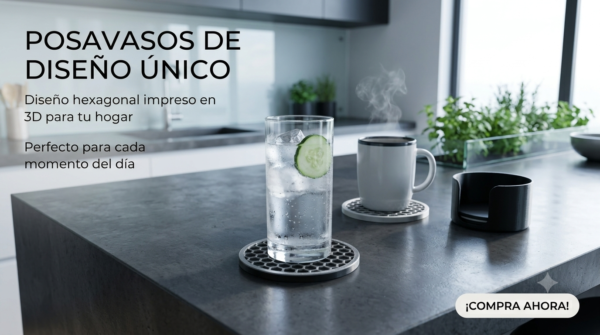 Posavasos Desmontables con Receptor de Agua