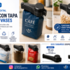 Clip con Tapa Para Cerrar Envases De Cafe Mate Azúcar Harina etc