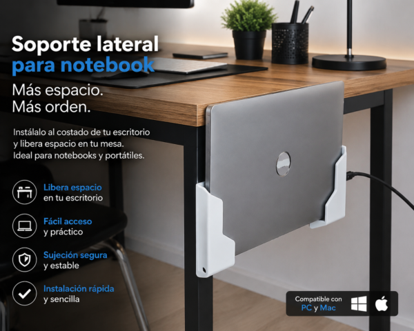 Soporte de Muro o Escritorio para notebook o Laptop