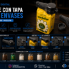 Clip con Tapa Para Cerrar Envases De Cafe Mate Azúcar Harina etc