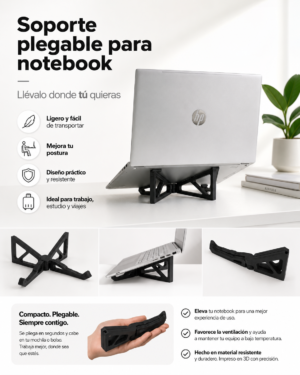 Soporte Plegable y Portátil Para Notebook