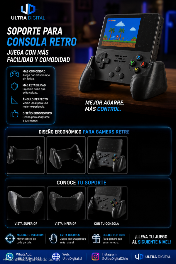 Soporte Ergonómico Para Consola Retro