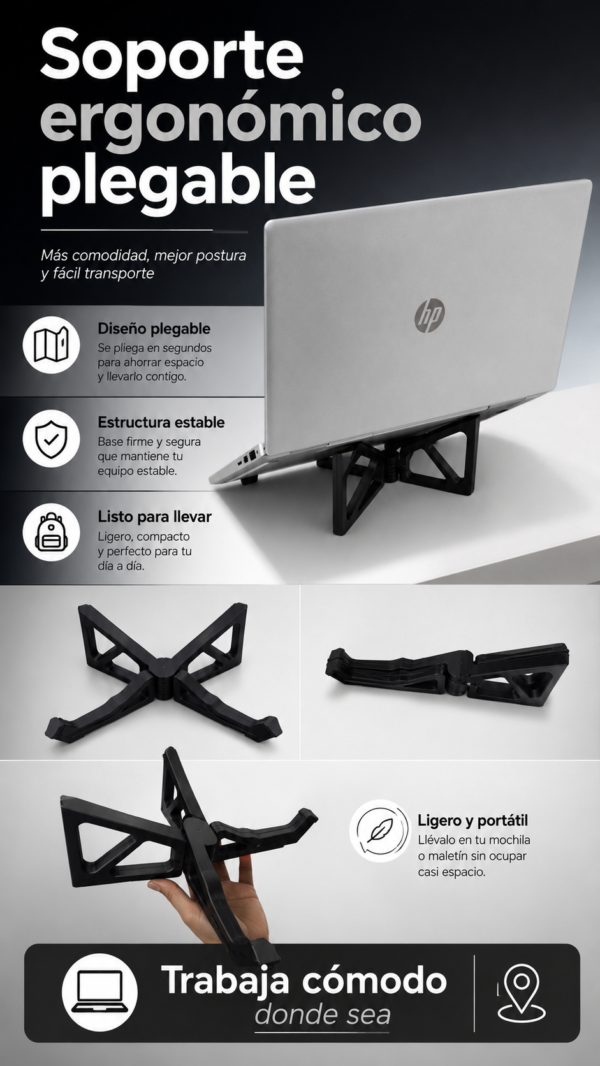 Soporte Plegable y Portátil Para Notebook