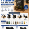 Clip con Tapa Para Cerrar Envases De Cafe Mate Azúcar Harina etc