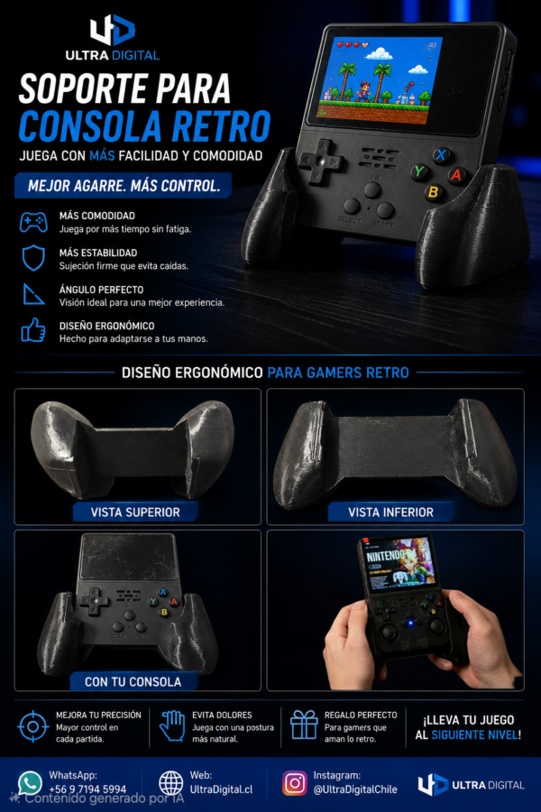 Soporte Ergonómico Para Consola Retro