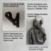 Soporte para  Casco, Chaqueta y llaves de Moto