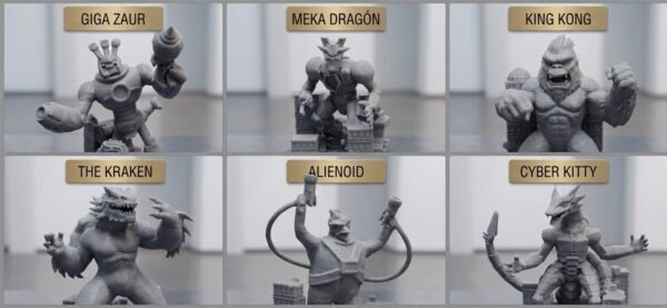 1790813095160 King of Tokyo - Miniaturas – Figuras Exclusivas (Set Completo o Individual)