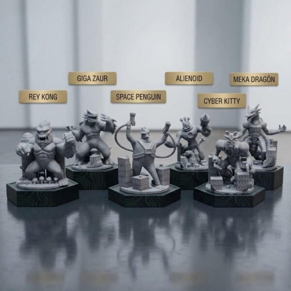 1790818686376 King of Tokyo - Miniaturas – Figuras Exclusivas (Set Completo o Individual)